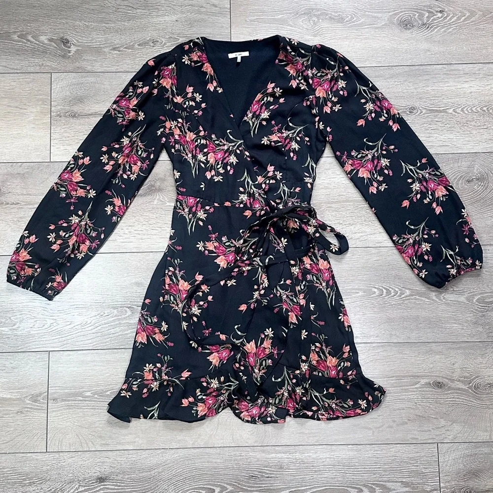 Francesca’s Mi Ami Charlotte Floral Mini Wrap Dress - Picture 6 of 15